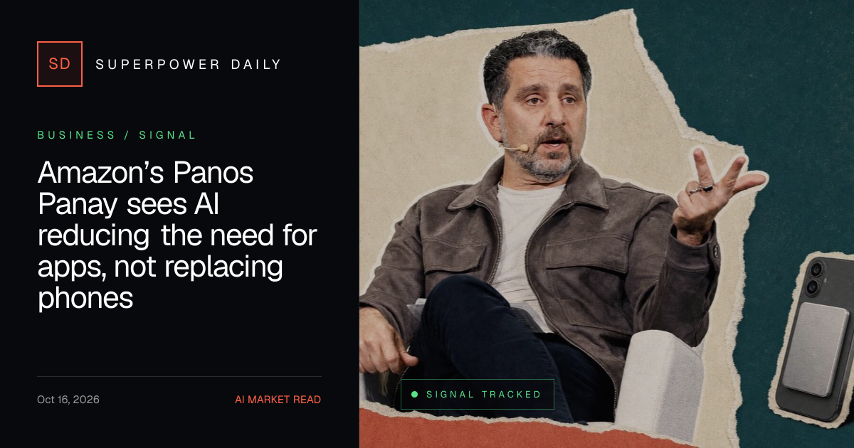 Amazon’s Panos Panay sees AI reducing the need for apps, not replacing phones