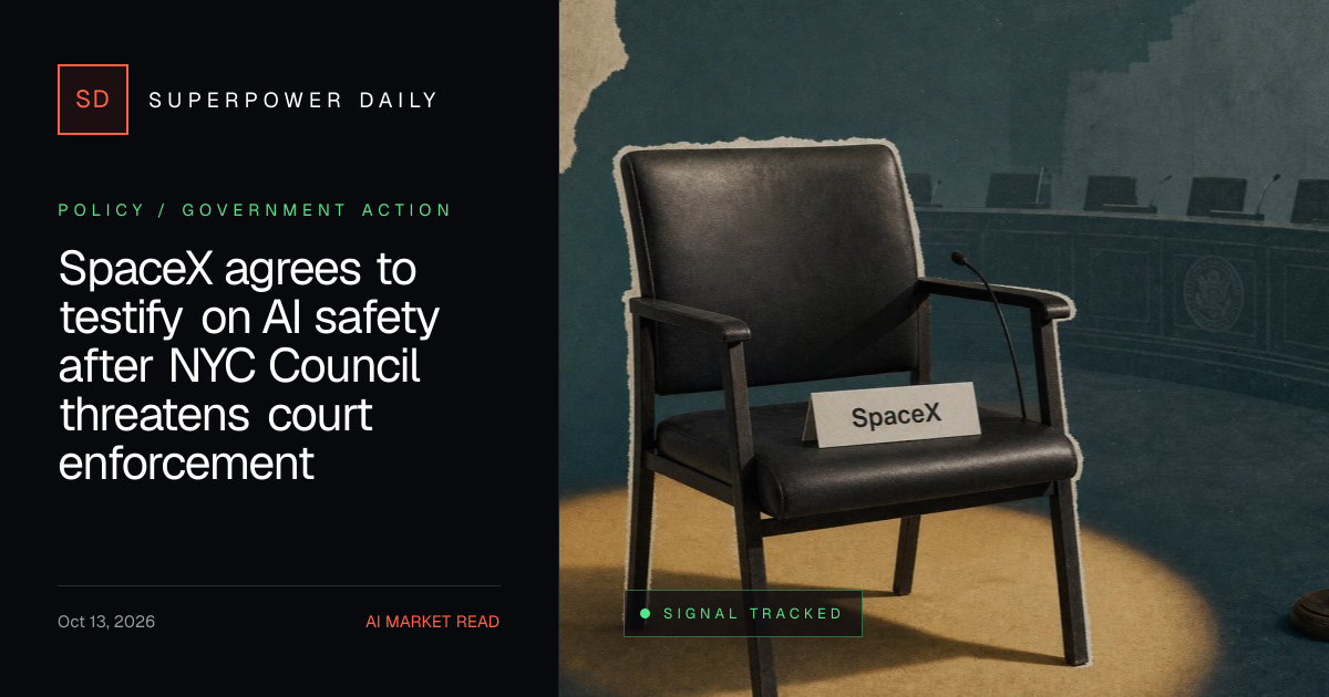 SpaceX agrees to testify on AI safety after NYC Council threatens court enforcement