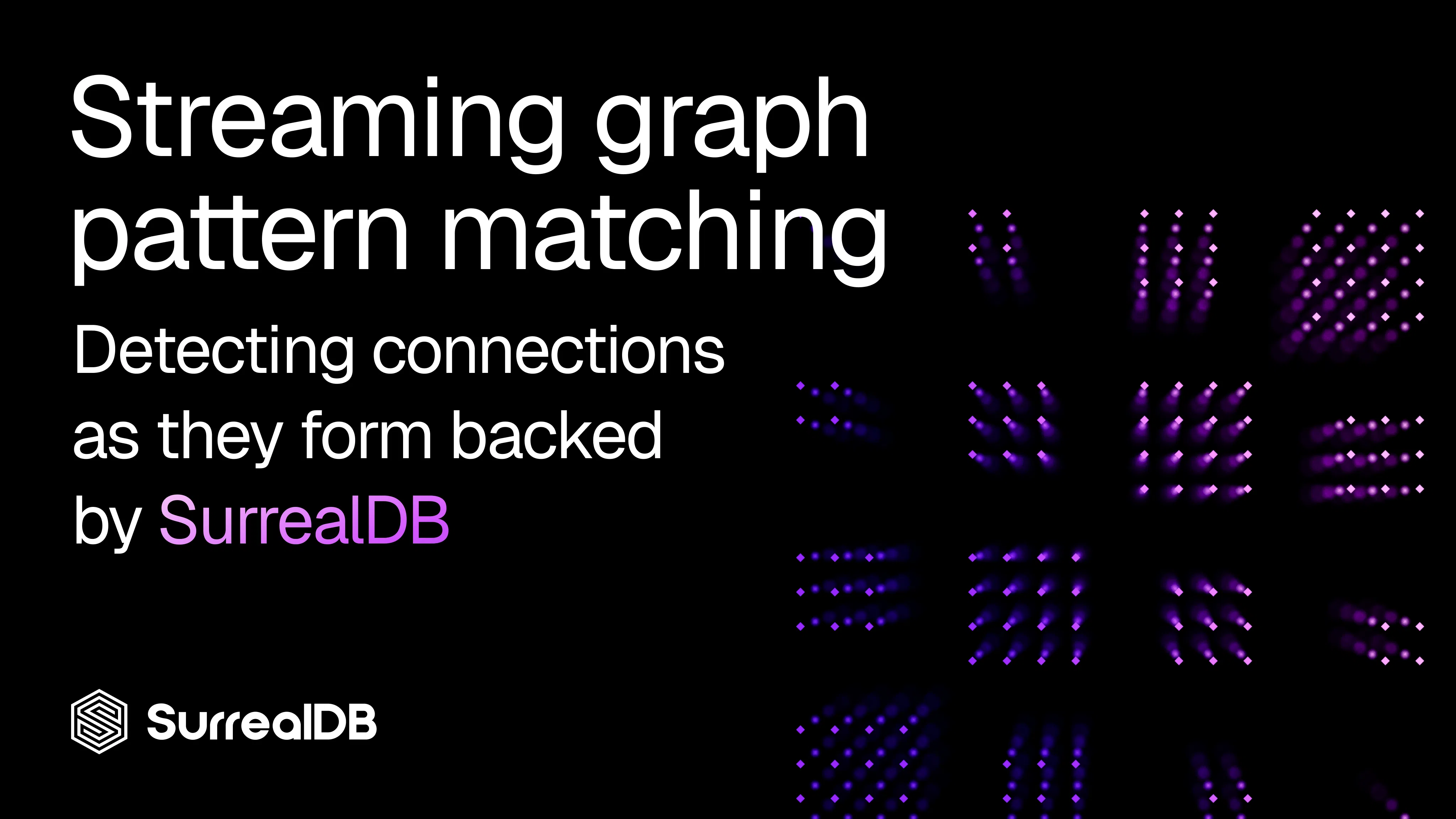 Detecting connections as they form: streaming graph patterns