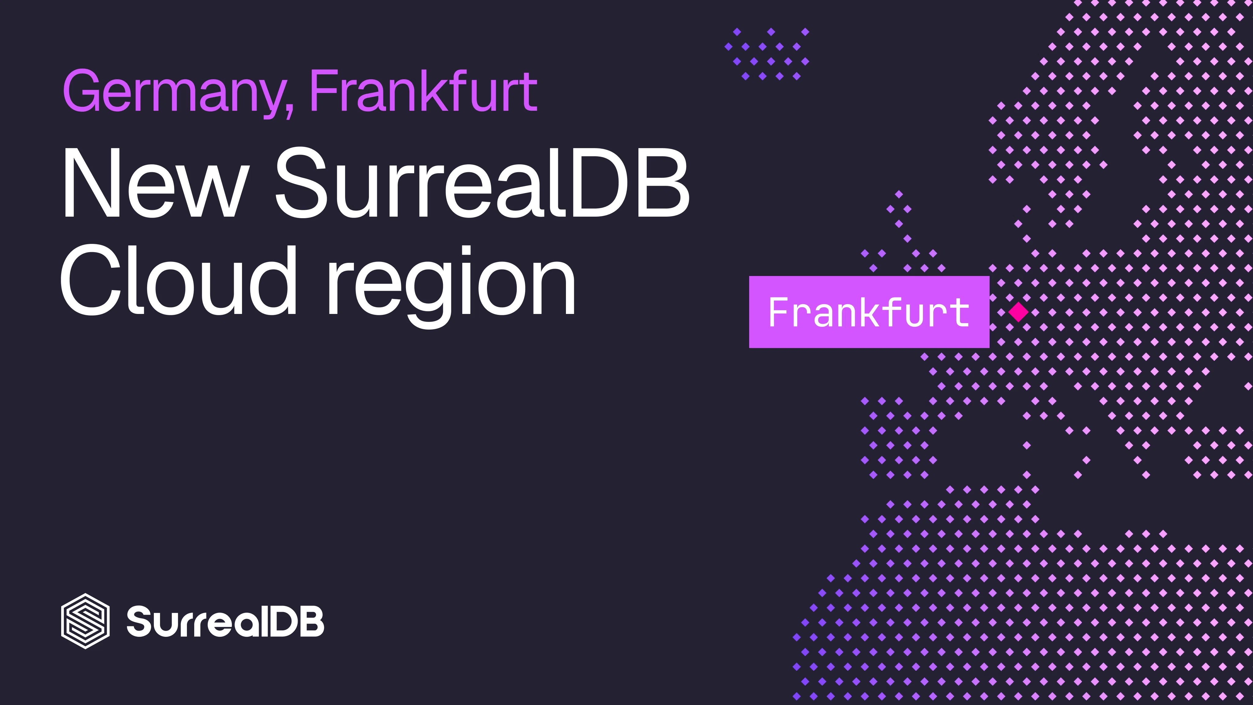 SurrealDB Cloud is now available in Frankfurt, Germany