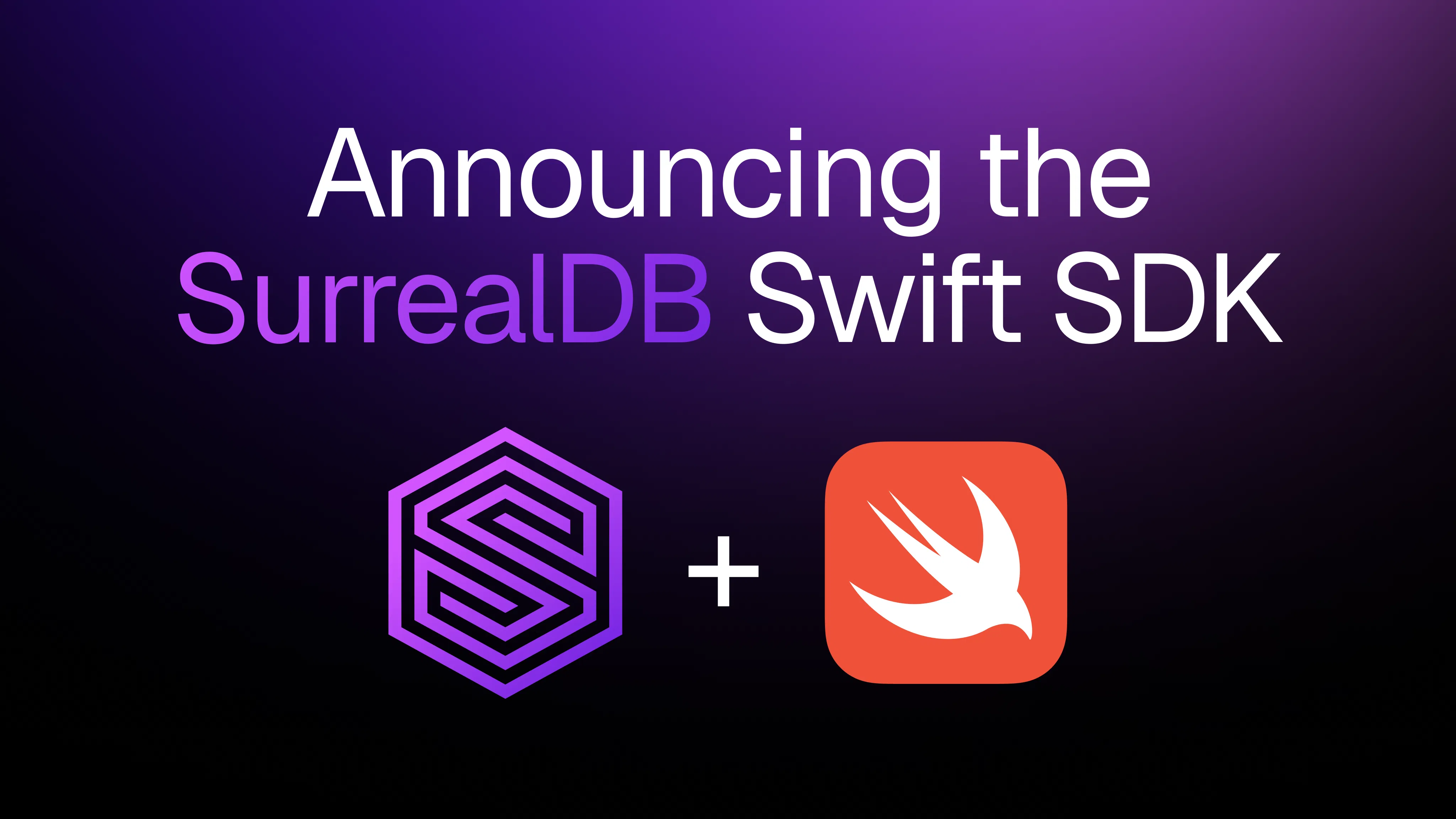 Announcing the Swift SDK for SurrealDB