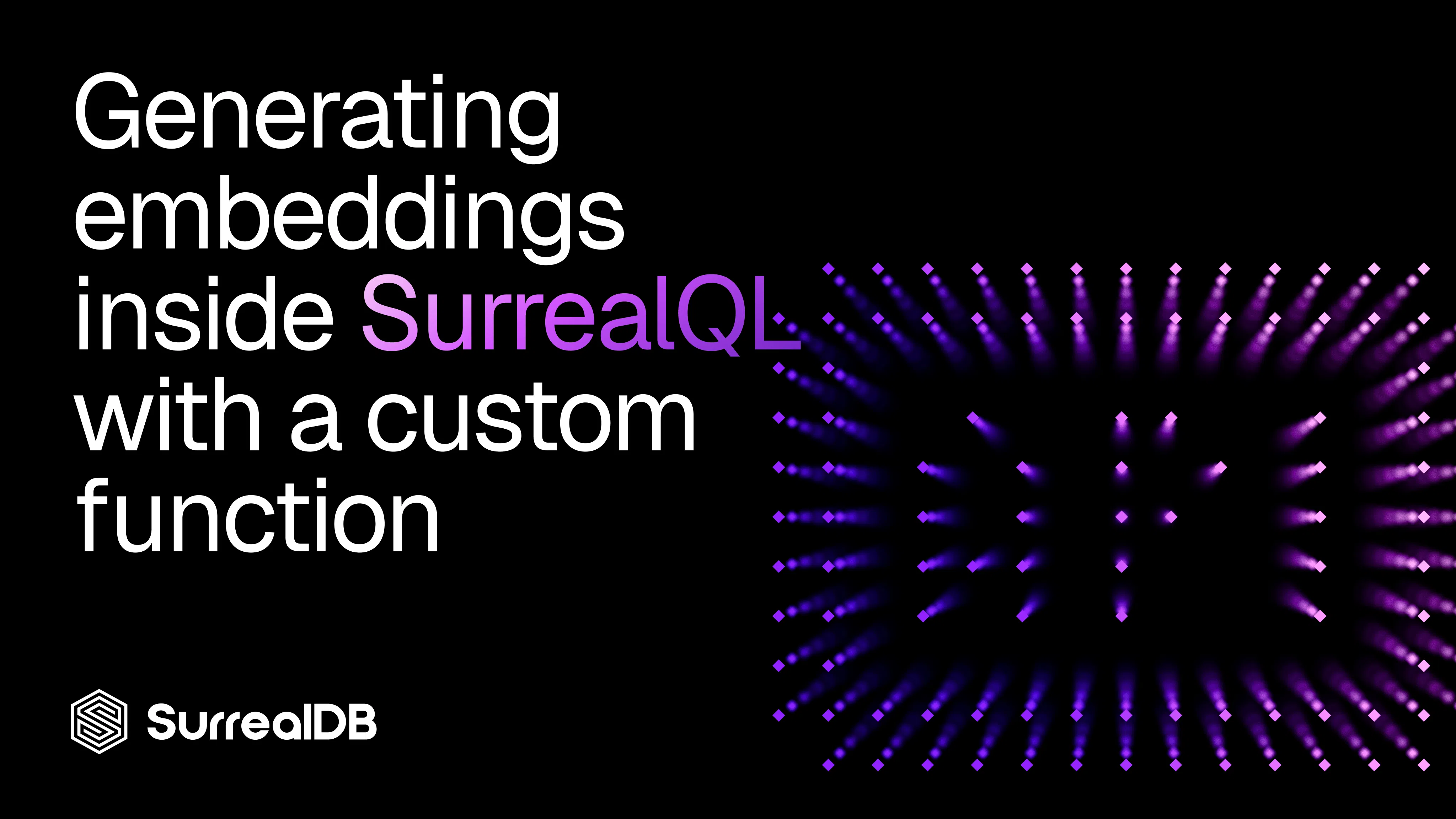 Generating embeddings inside SurrealQL with a custom function