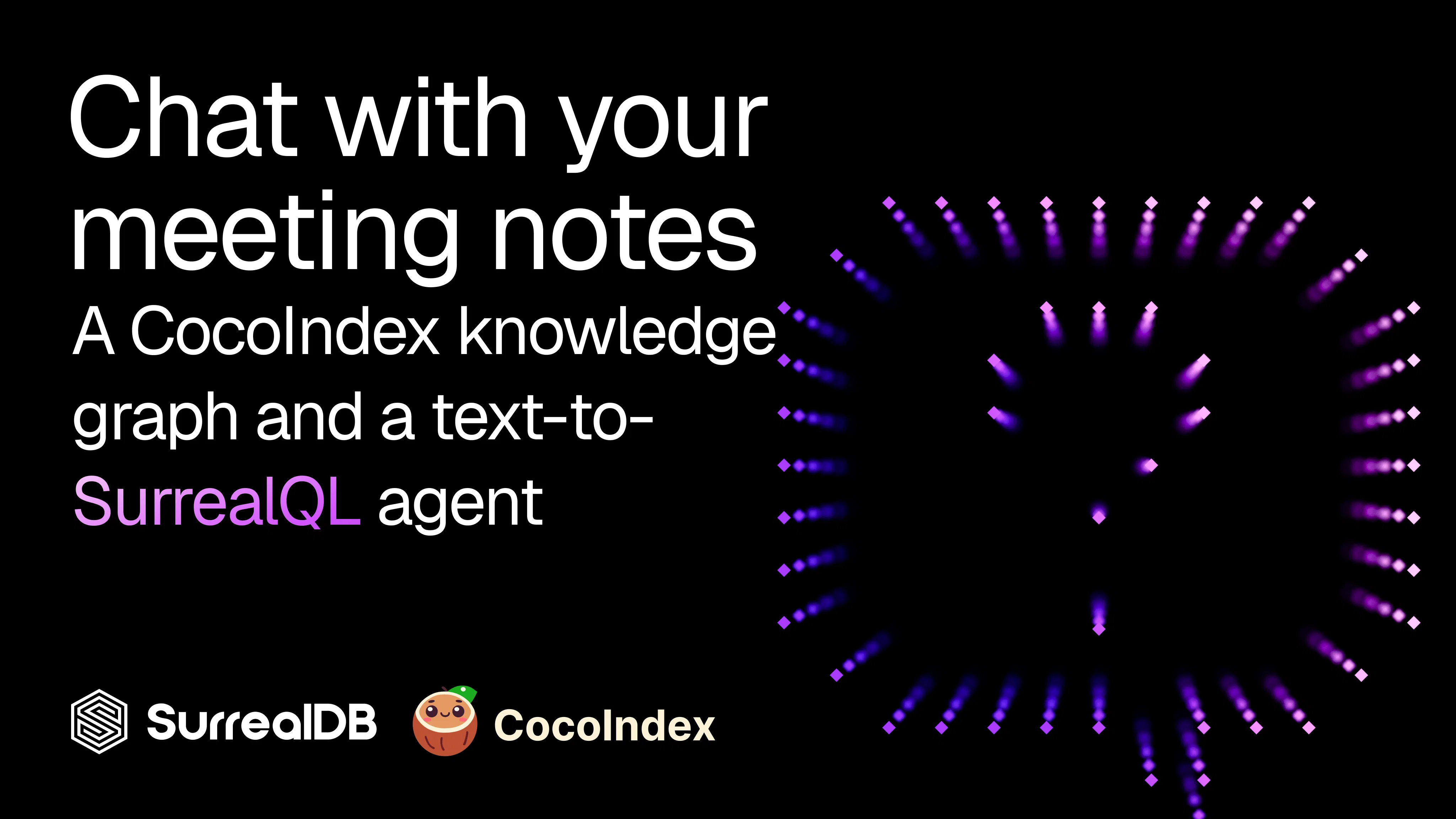 Chat with your meeting notes: CocoIndex graph with SurrealQL