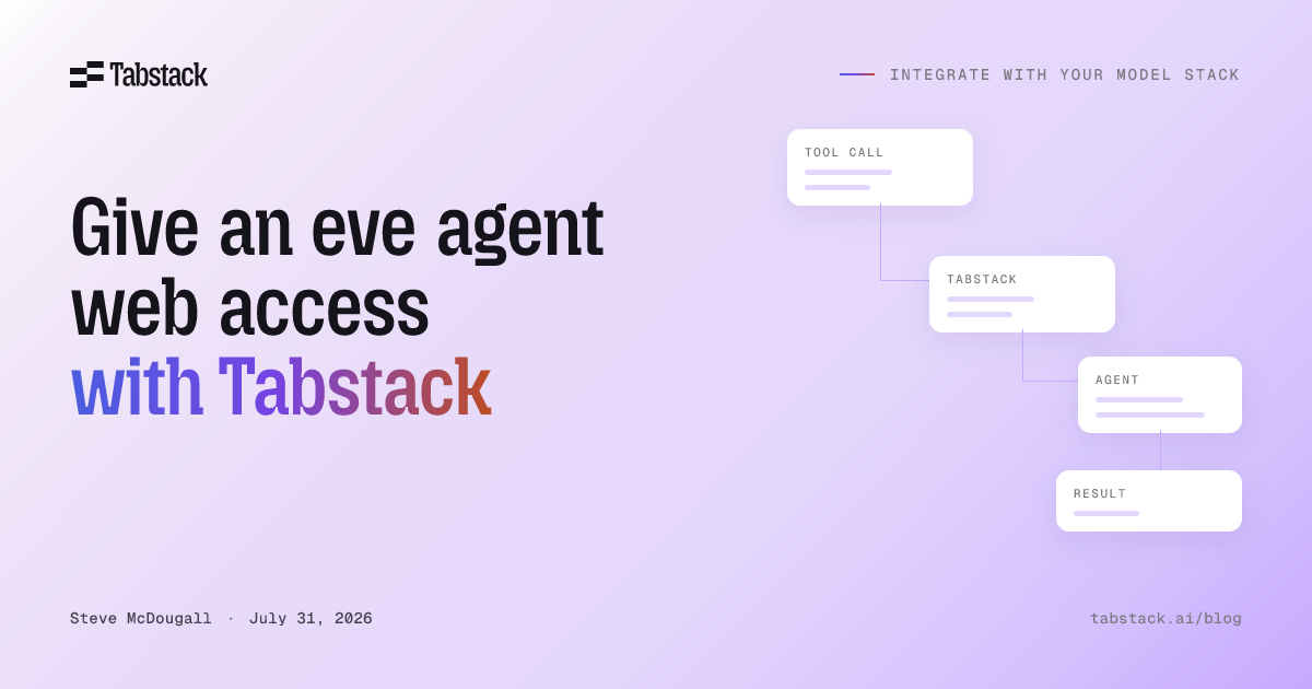 Give an eve agent web access with Tabstack
