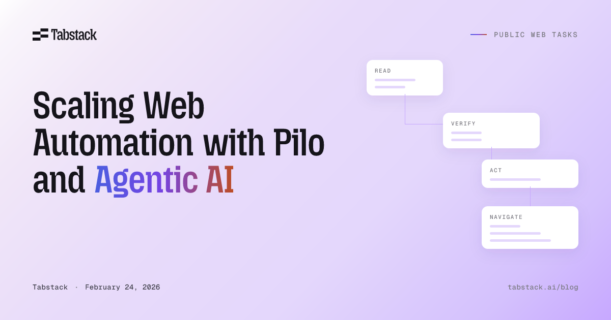 Scaling Web Automation with Pilo and Agentic AI