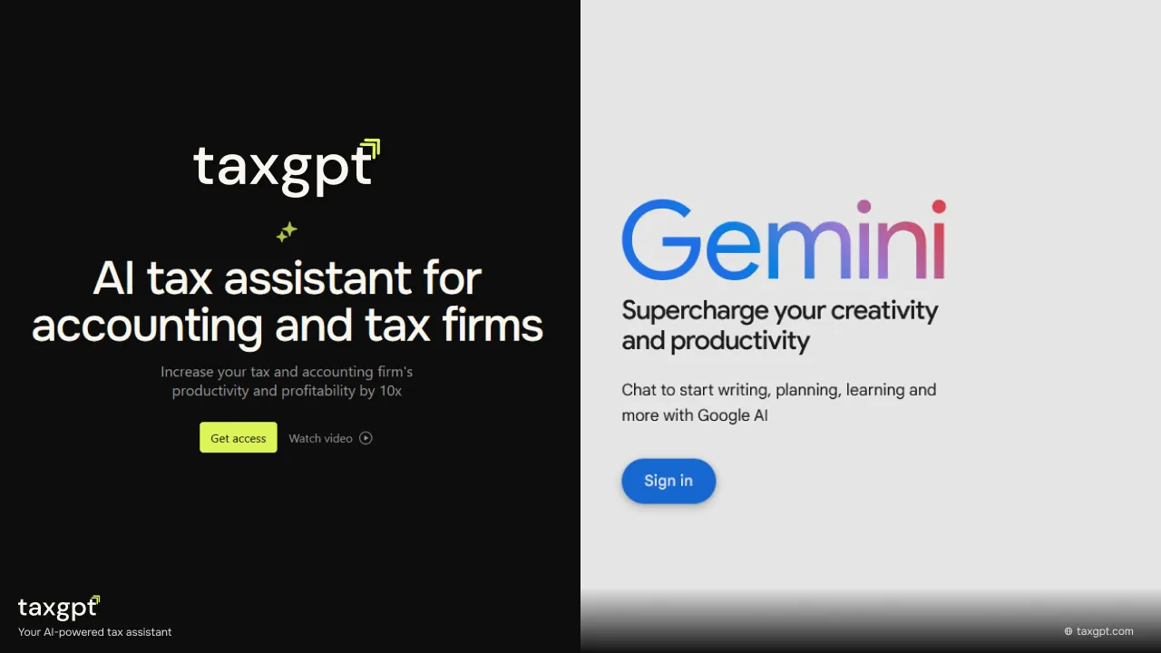 TaxGPT Research vs. Gemini for Tax Research