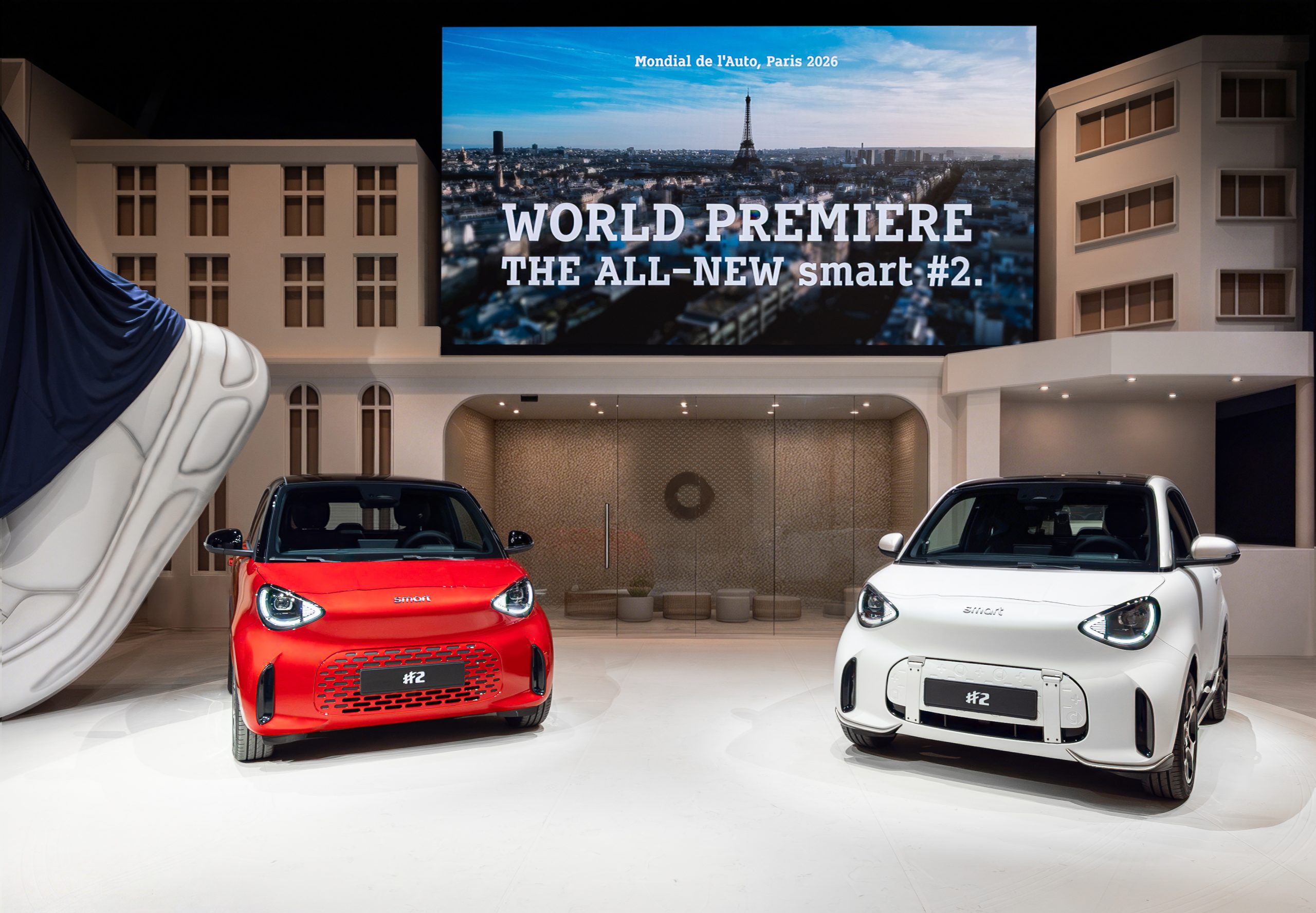 smart unveils #2 two-seater electric car at Paris Motor Show
