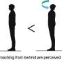 Robots approaching from behind are perceived as moving faster, experiments reveal