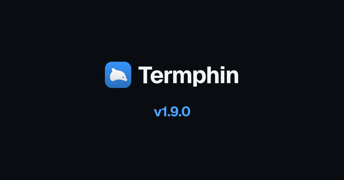 What's new in Termphin 1.9.0
