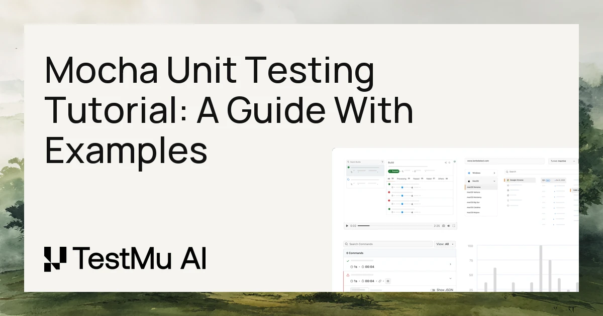 Mocha Unit Testing Tutorial: A Guide With Examples