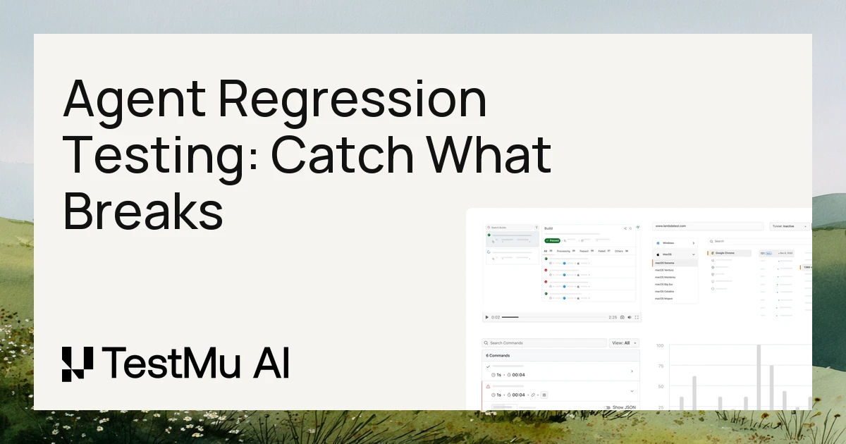 Agent Regression Testing: Catch What Breaks Between Releases