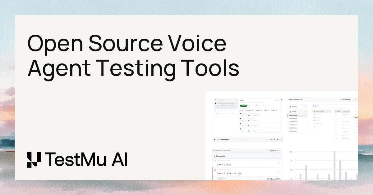 Open Source Voice Agent Testing Tools in Oct 2026