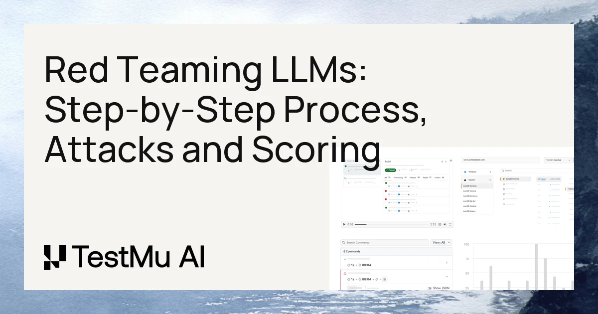 Red Teaming LLMs: Step-by-Step Process, Attacks and Scoring