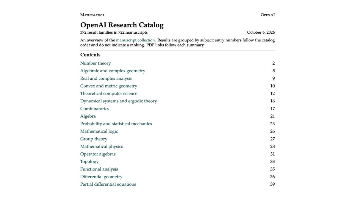 OpenAI's math avalanche continues