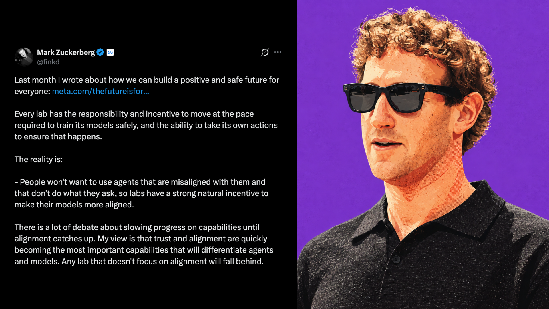 Zuck sits out the AI slowdown
