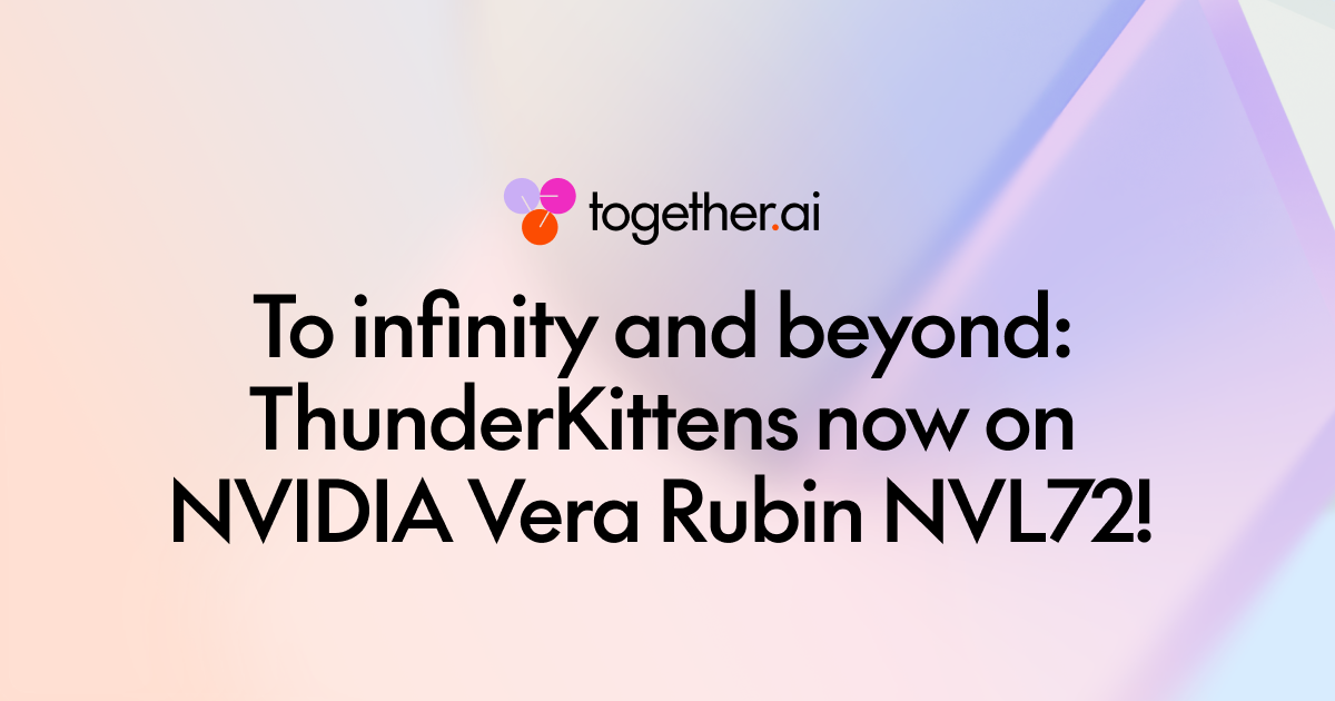 To Infinity and Beyond: ThunderKittens Now on NVIDIA Vera Rubin NVL72!