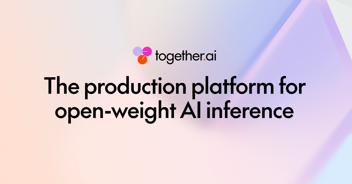 The production platform for open-weight AI inference
