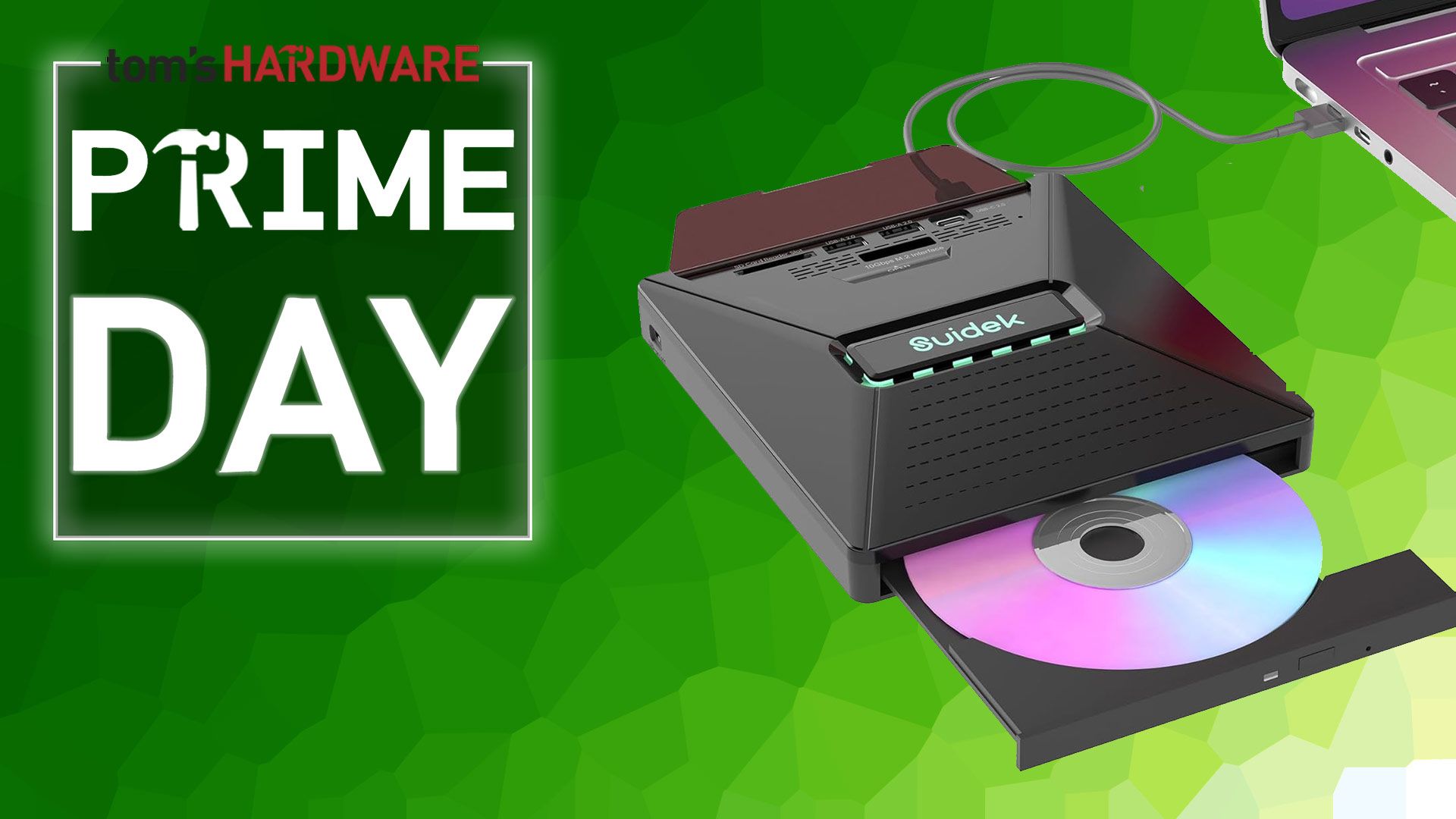The Swiss army knife of USB DVD drives is on sale, also features a built-in M.2 SSD slot, USB hub, and SATA hard drive dock
