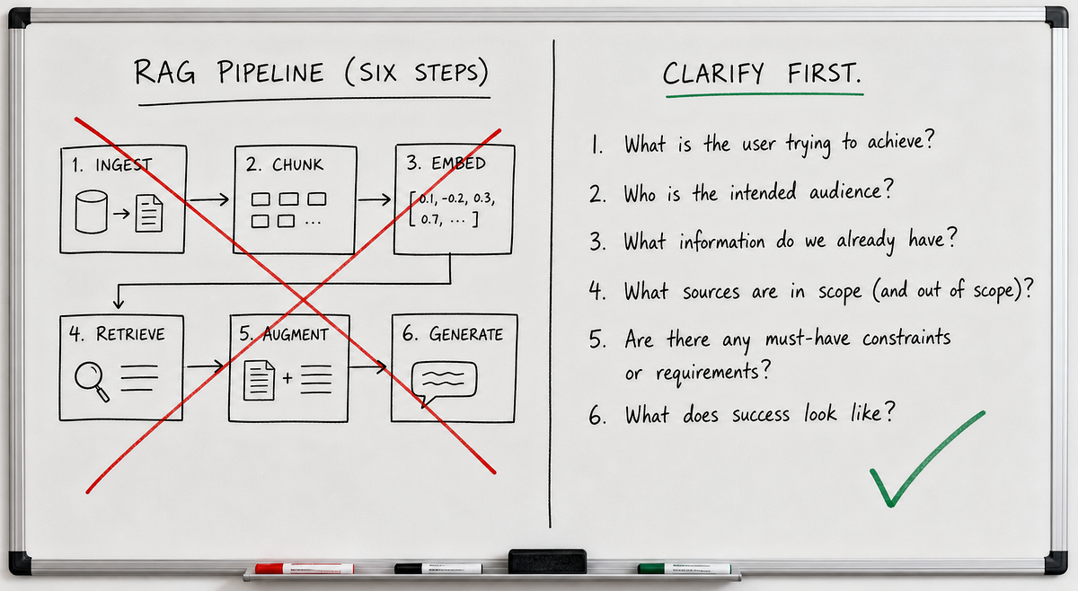 How I’d Answer “Design a RAG System” in an Interview (and the Boxes I’d Refuse to Draw First)