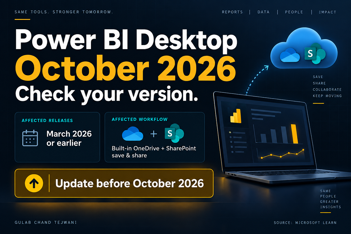 Power BI Desktop’s October 2026 Deadline: Which Versions Are You Running?