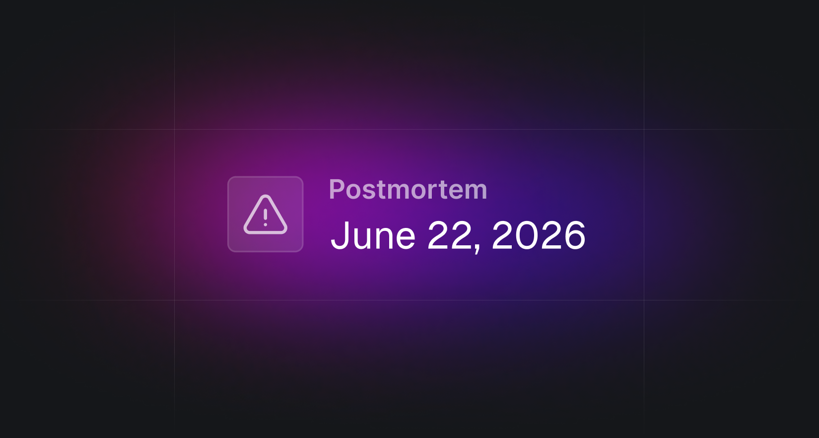 Incident report on June 22, 2026