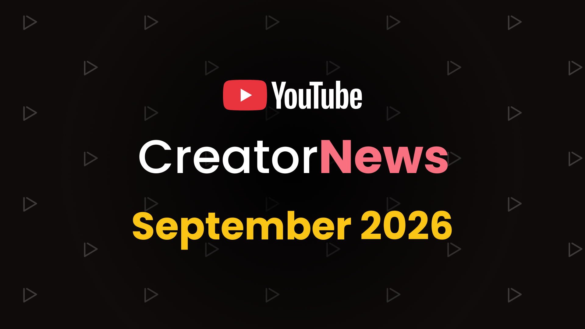 YouTube creator news September 2026 — all about automation