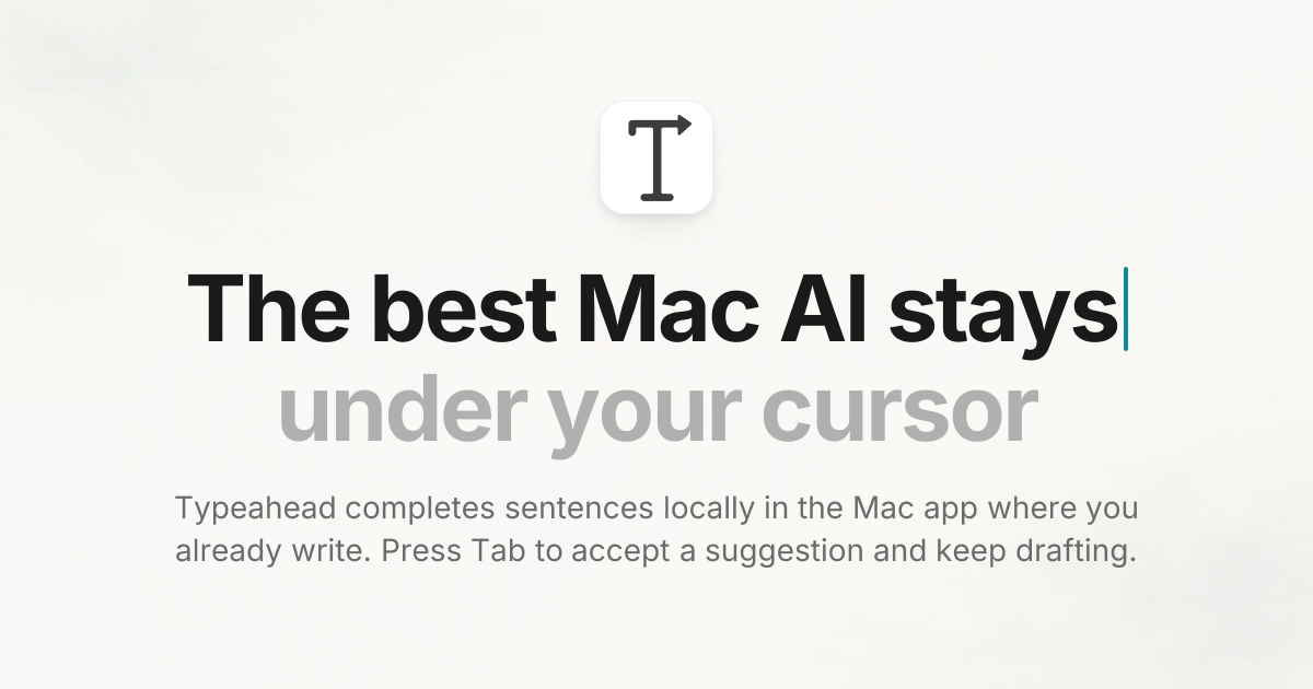 The best Mac AI stays under your cursor