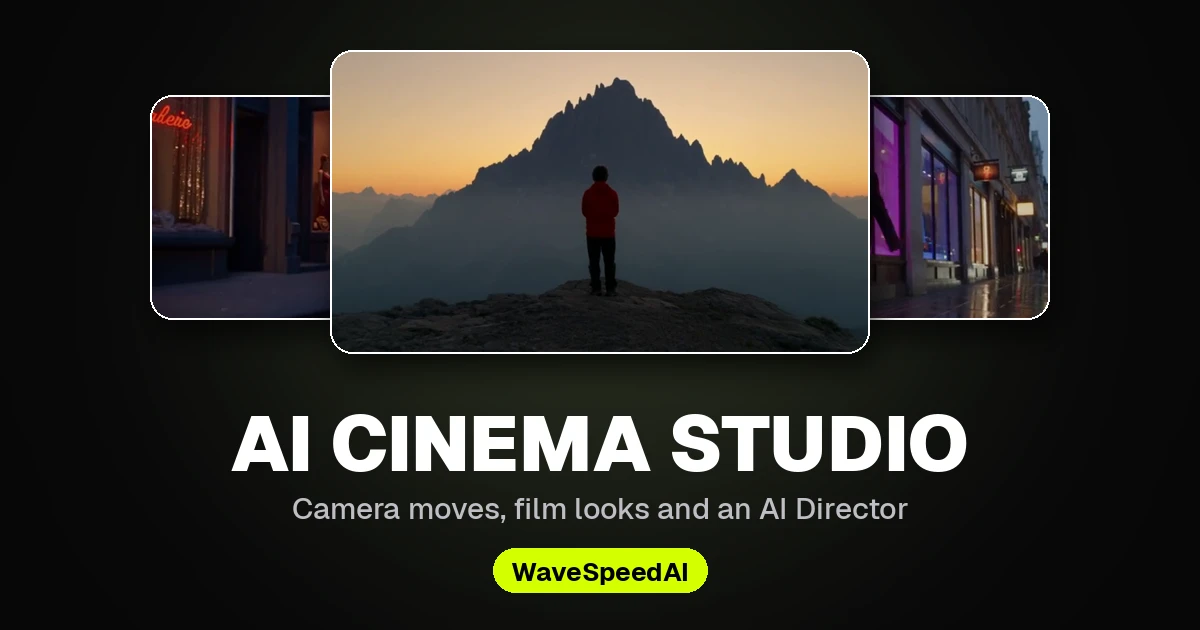 Introducing AI Cinema Studio on WaveSpeedAI: Direct Cinematic AI Video Shots
