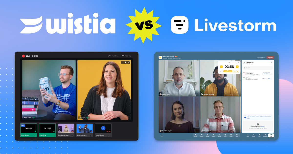 Wistia vs. Livestorm: Which Webinar Platform Is Better for Marketers?