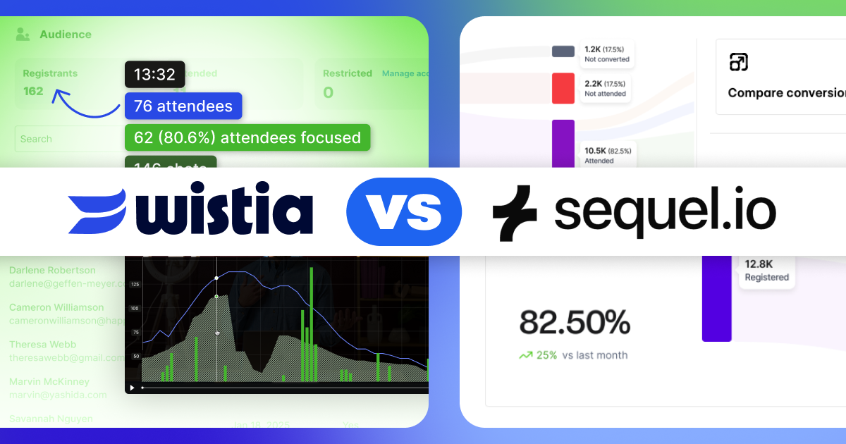 Wistia vs. Sequel: Which Webinar Platform Is Better for Marketers?
