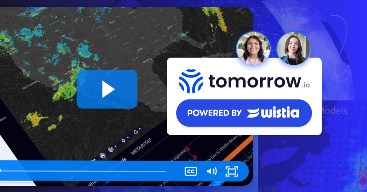 How Wistia Helps Tomorrow.io’s Small Video Team Work Faster and Smarter