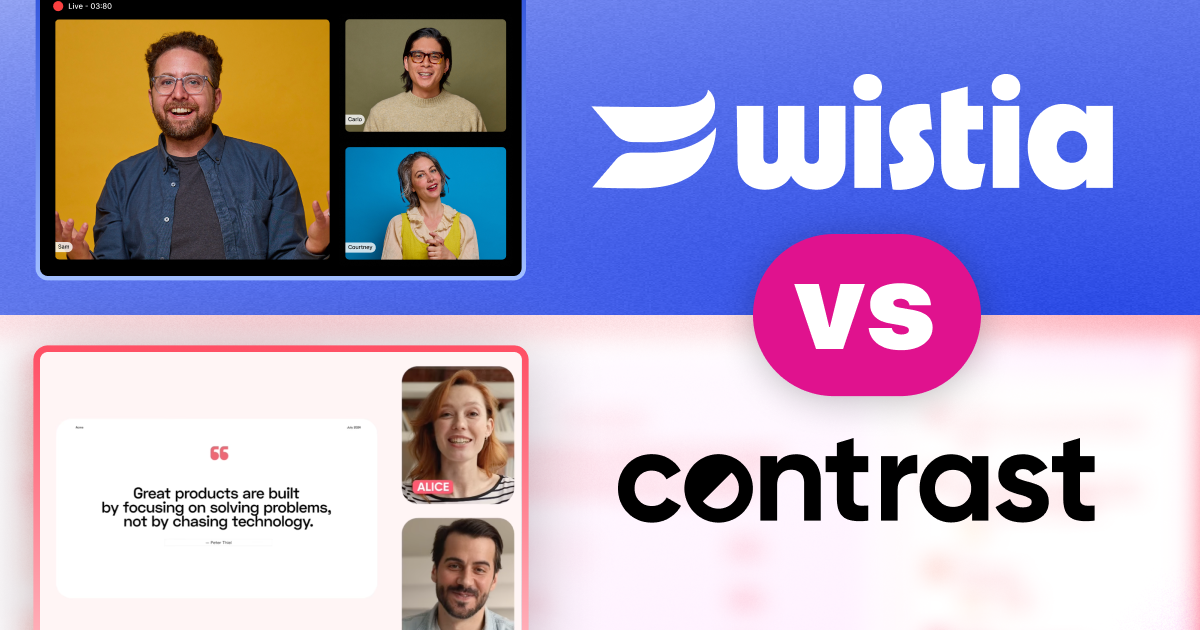 Contrast Alternative: Webinars with Wistia