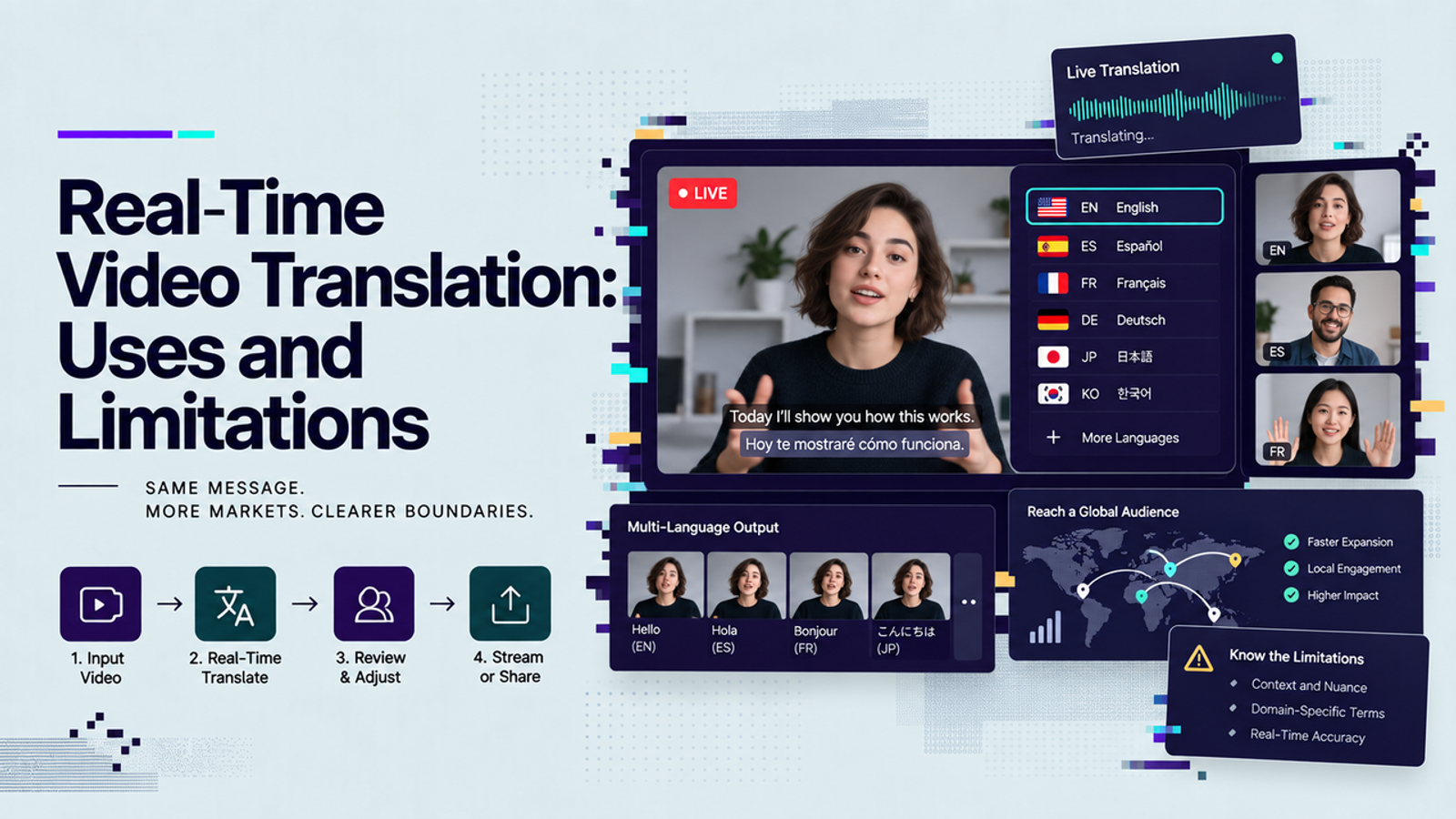 Real-Time Video Translation: Uses and Limitations