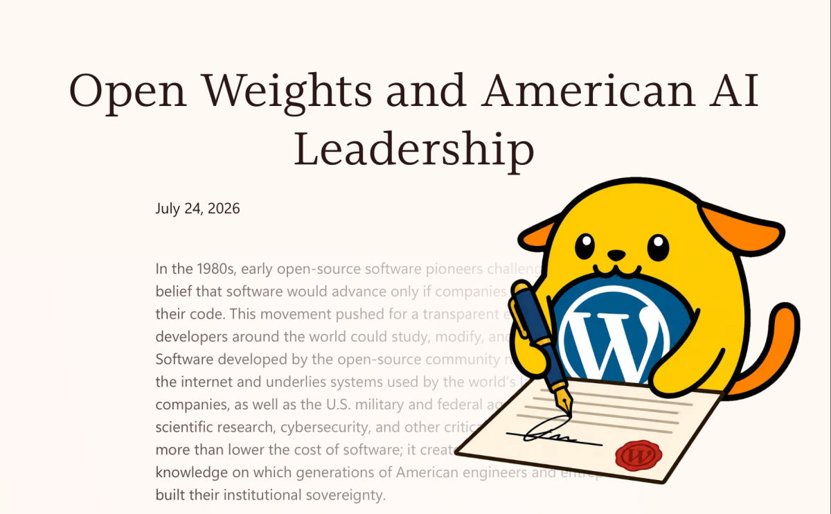 WordPress Signs the Open Weights and American AI Leadership Letter