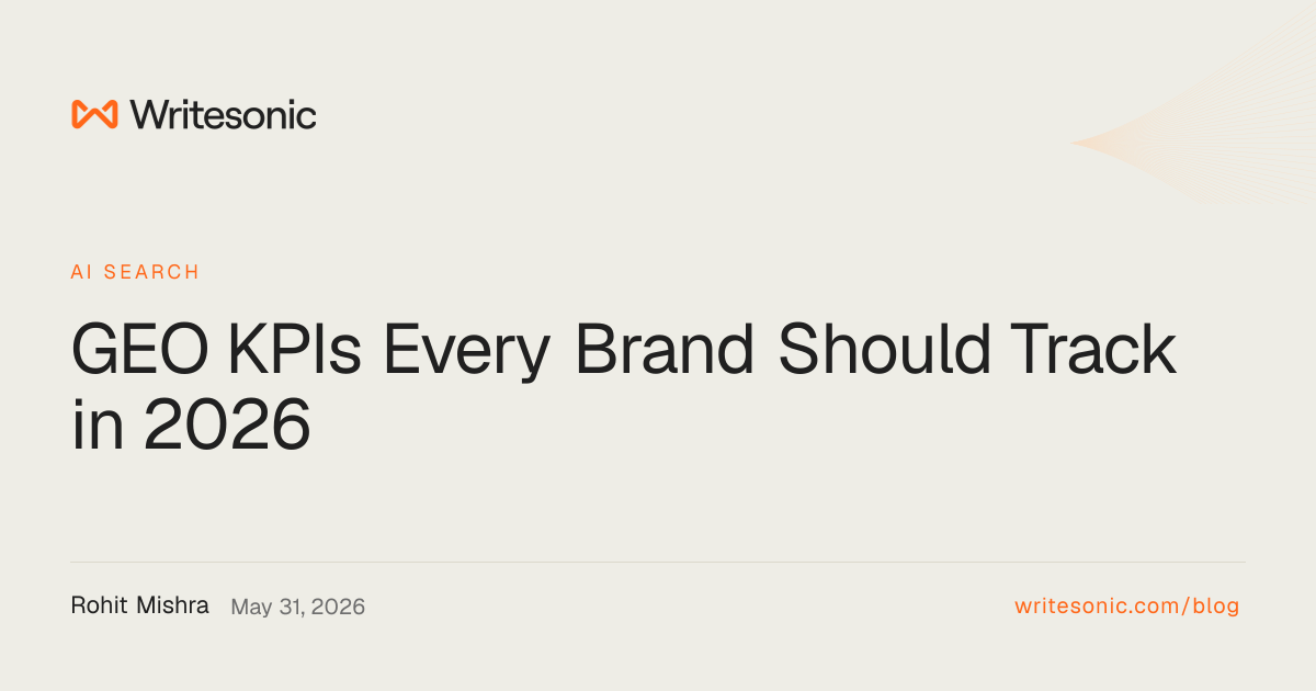 GEO KPIs Every Brand Should Track in 2026