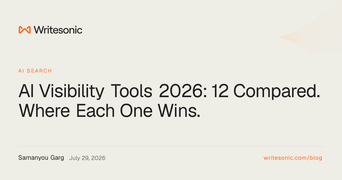 AI Visibility Tools 2026: 12 Compared. Where Each One Wins.