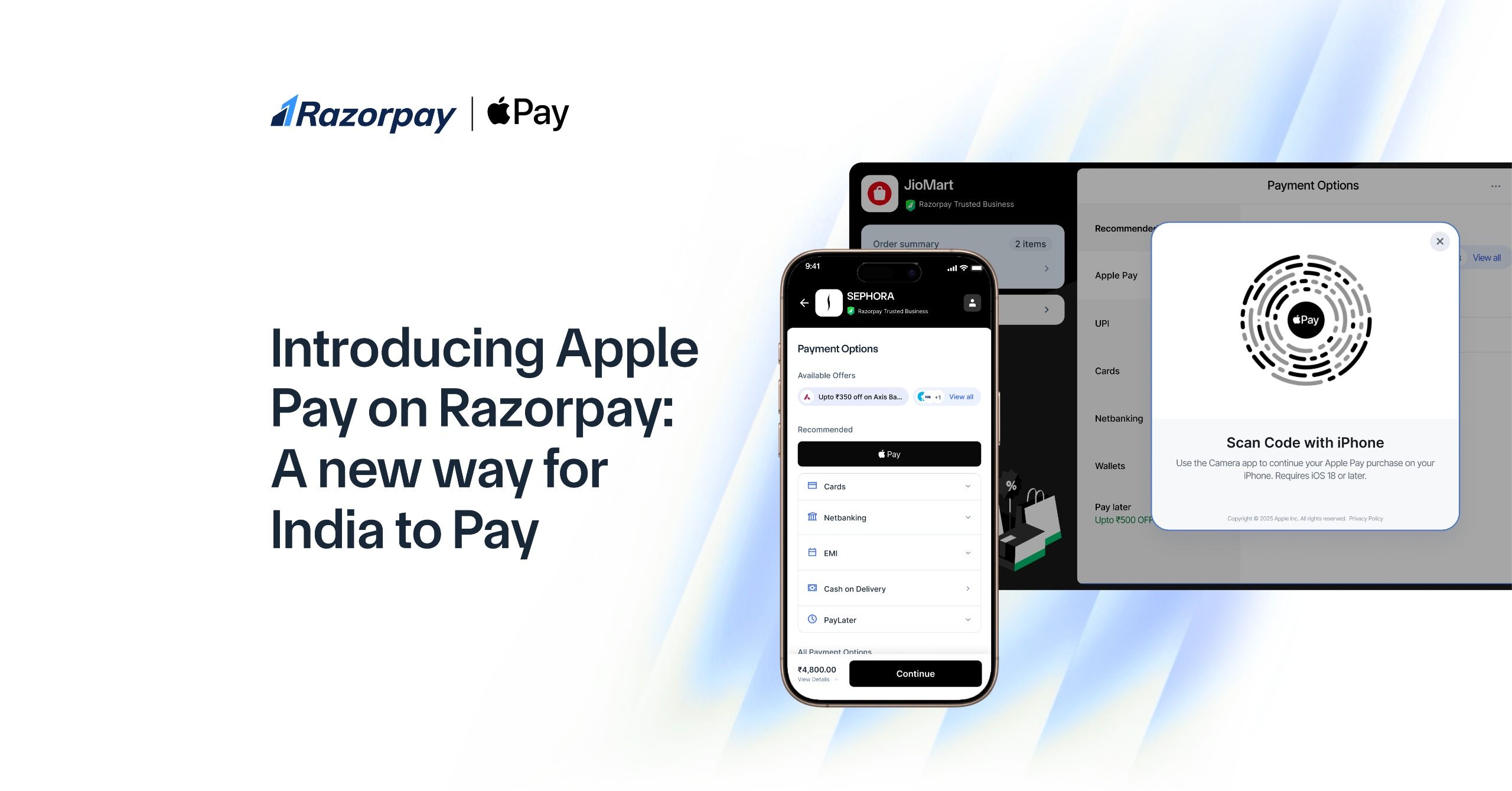 Razorpay enables Apple Pay for online and in-store payments in India