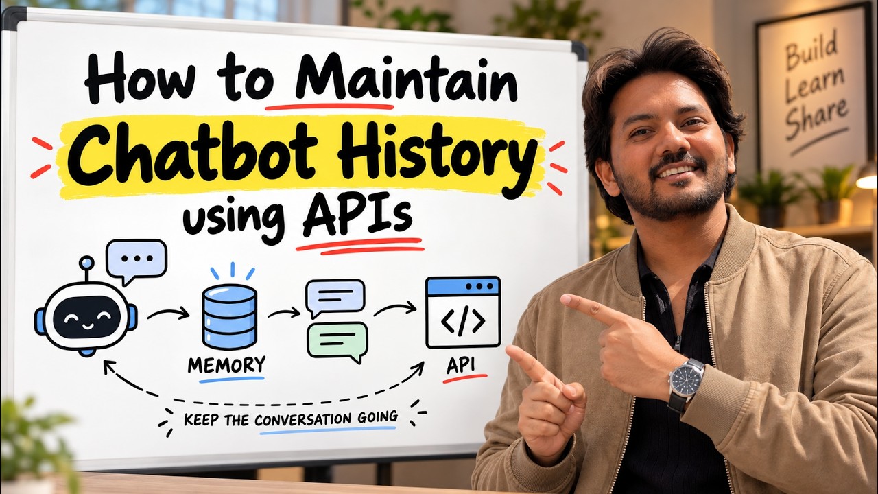 How AI Chatbots Remember Conversations | Chat History Using APIs