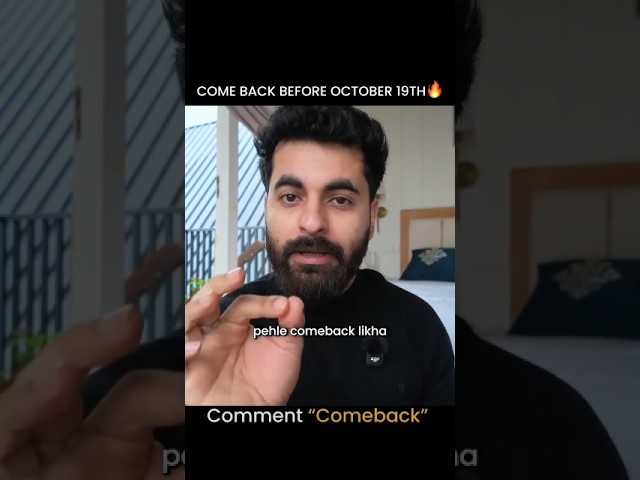Comment "Comeback" Free live masterclass on RAG. Ye mauka baar baar nhi ata faida utha lo abhi.