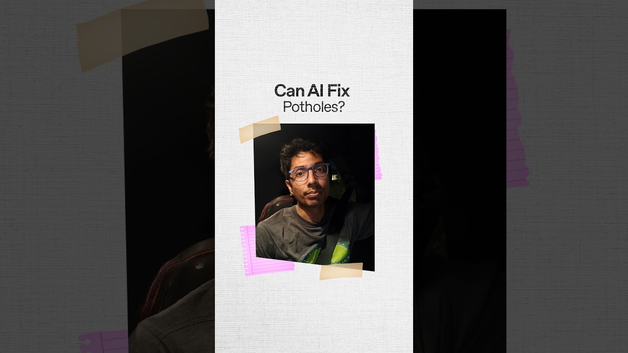 Fixing potholes using AI