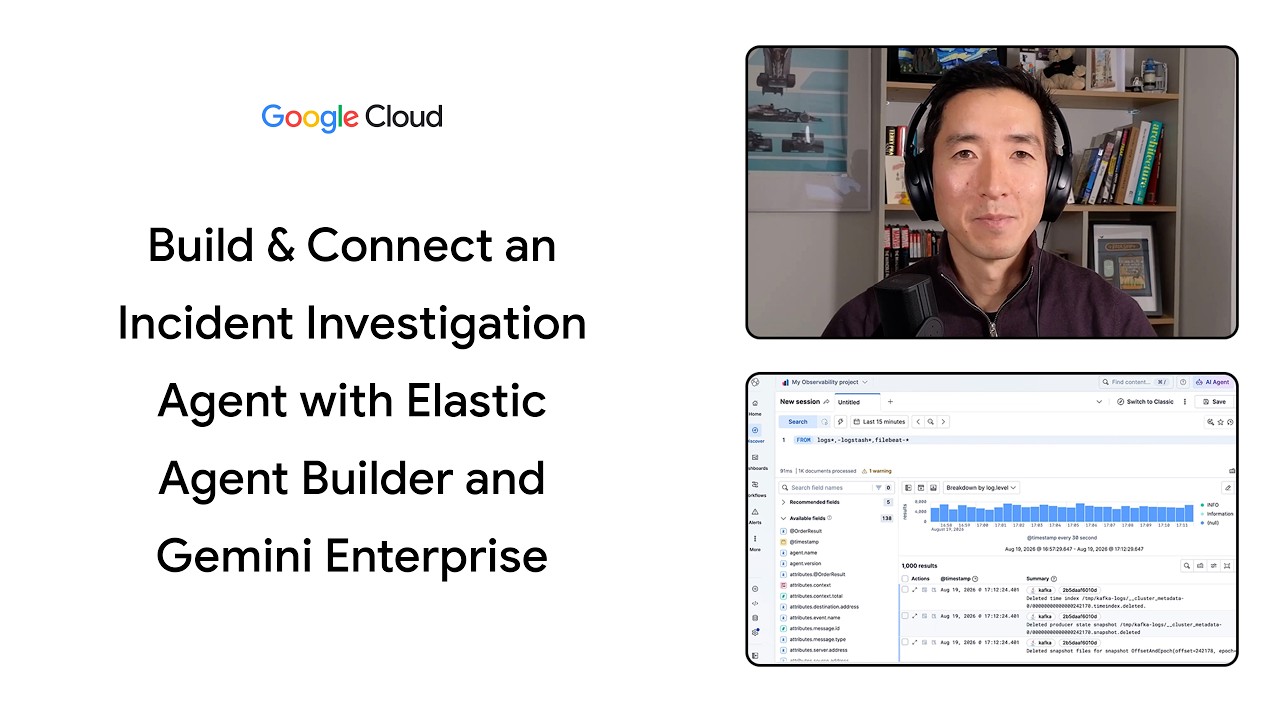 Build & connect an incident investigation agent with Elastic Agent Builder and Gemini Enterprise