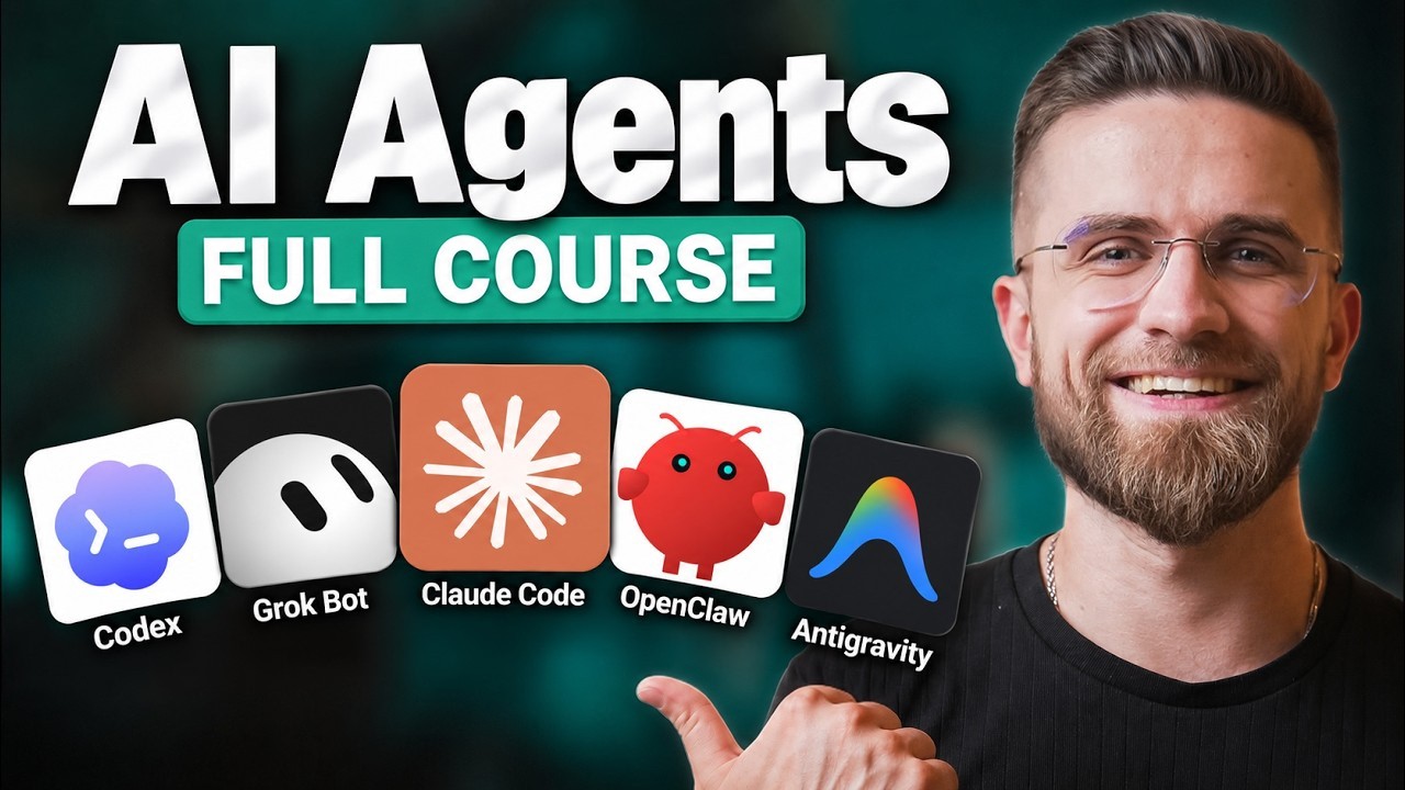 FULL AI Agents Course for Beginners in 2026! (Become a PRO!)