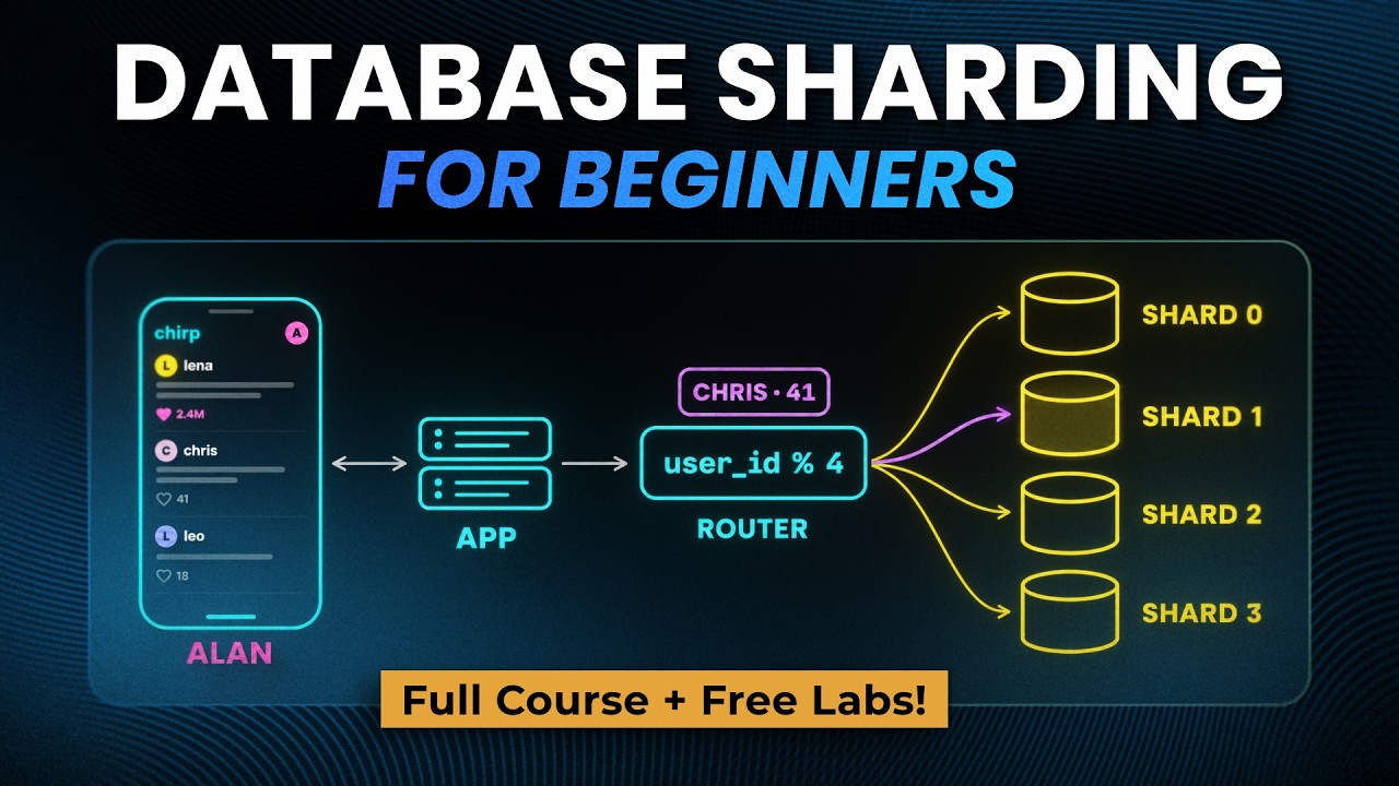 Database Sharding Explained for Beginners (with Hands-On Labs)
