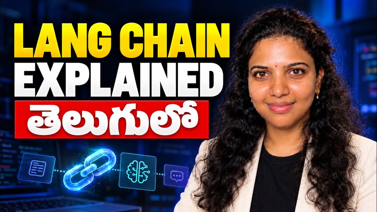 LangChain Explained in Telugu 🔥 | Build AI Agents from Scratch | LangGraph, RAG, MCP & LangSmith