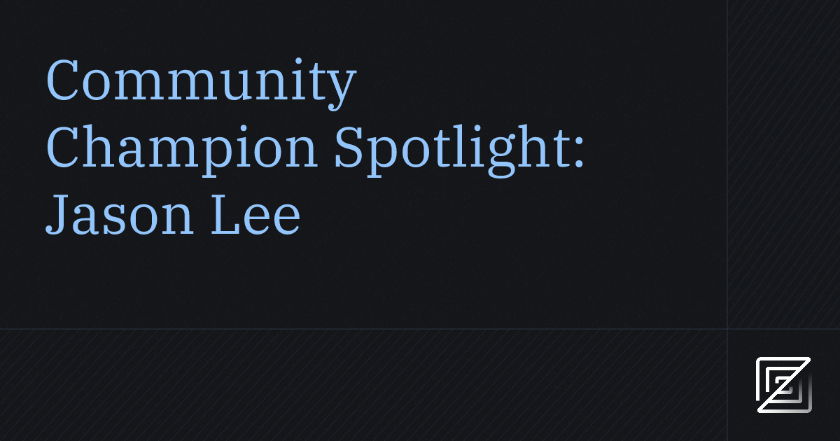 Community Champion Spotlight: Jason Lee