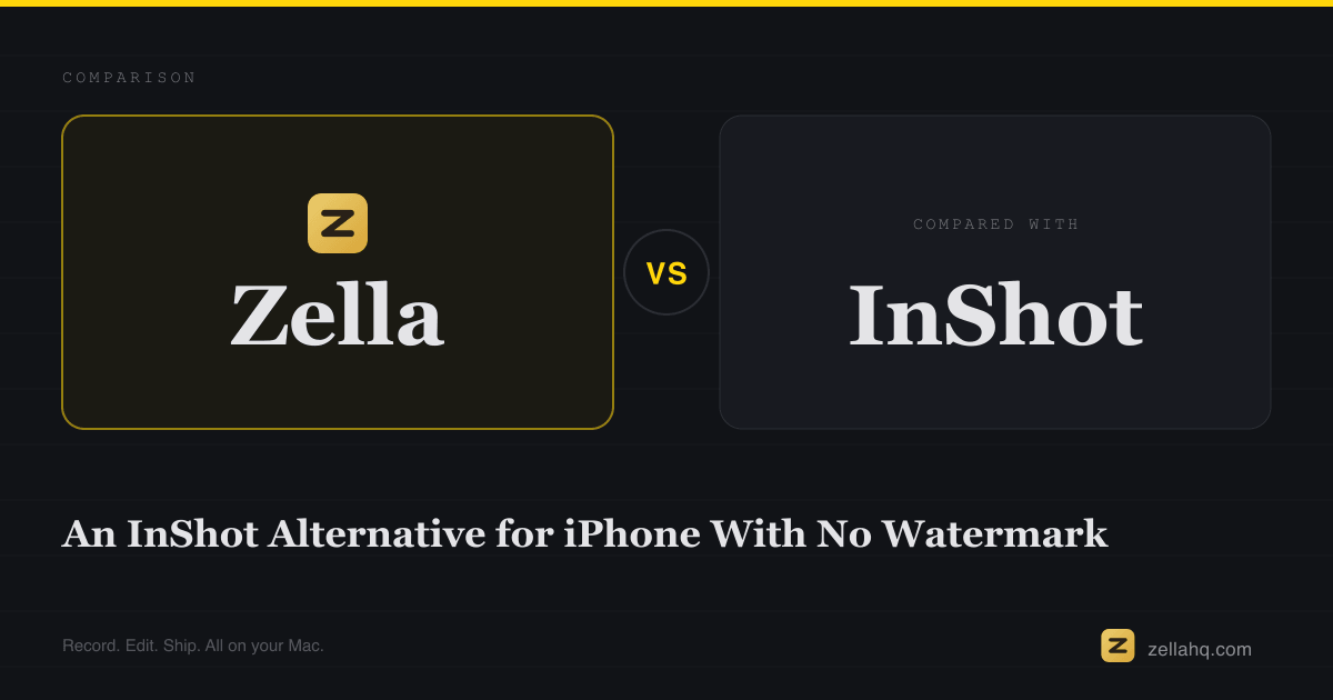 An InShot Alternative for iPhone With No Watermark