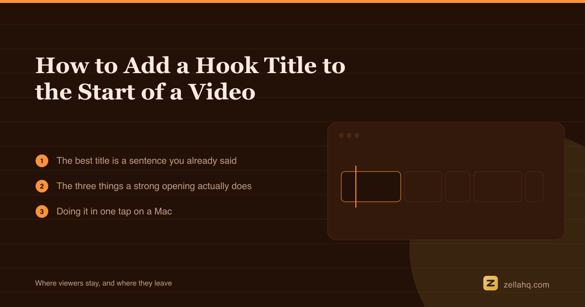 How to Add a Hook Title to the Start of a Video