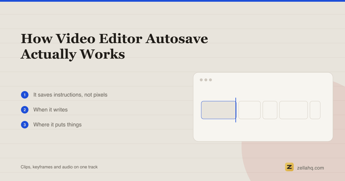 How Video Editor Autosave Actually Works