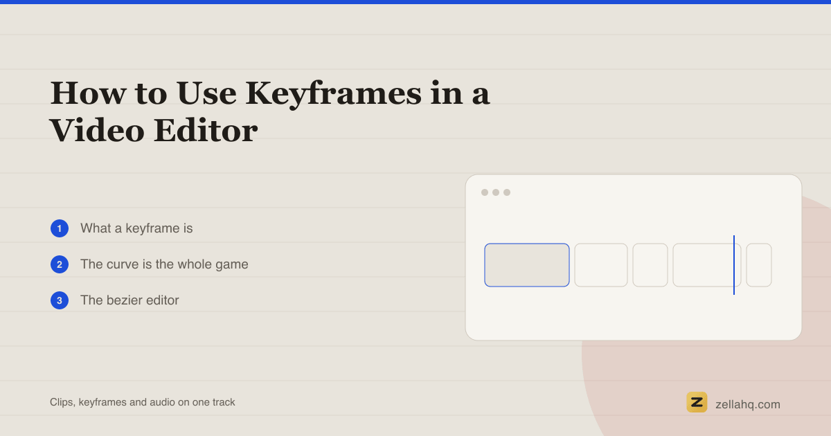 How to Use Keyframes in a Video Editor