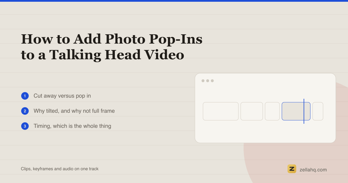 How to Add Photo Pop-Ins to a Talking Head Video